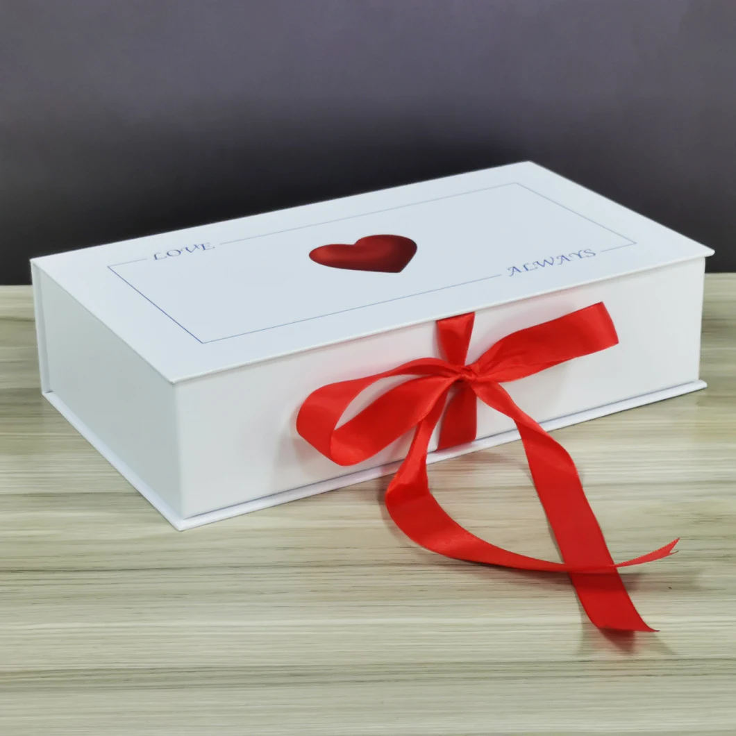 Qingdao Factory Matte Lamination Rigid Cardboard Round Paper Gift Box with Ribbon for Birthday