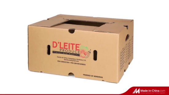 カスタム印刷カートン防水ワックスコーティングパイナップルトマトキュウリブロッコリーエビ冷凍魚肉果物野菜包装箱